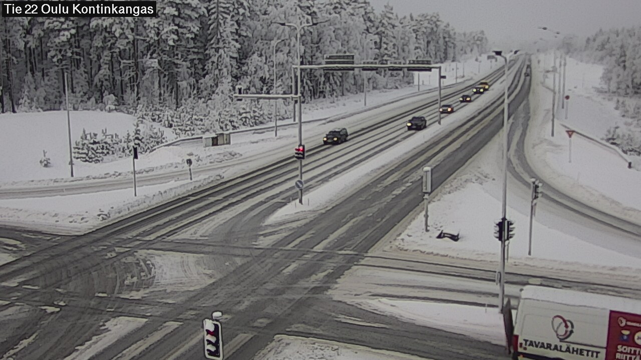 Weather Camera Image Väg 22 Oulu Kaukovainio, Oulu, Pohjois-Pohjanmaa