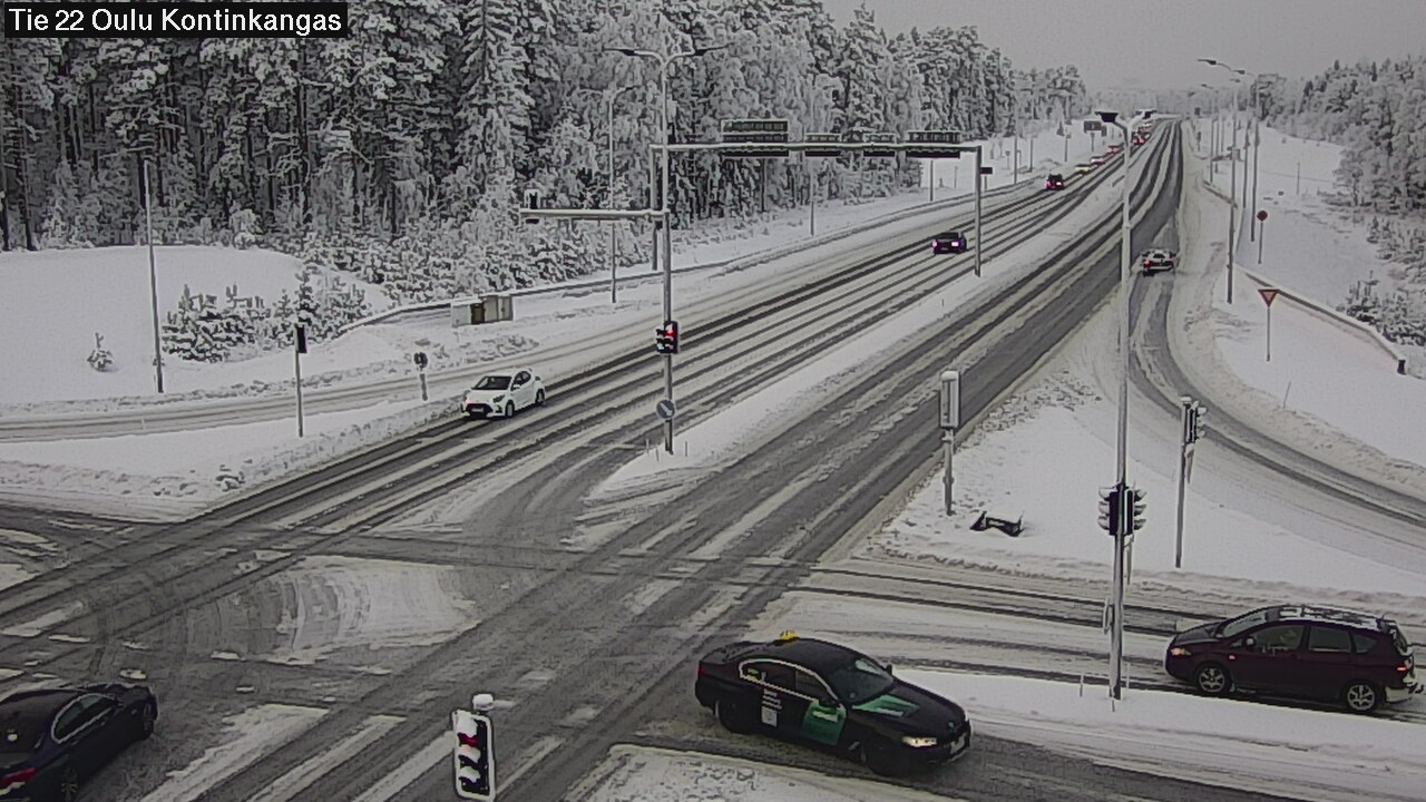 Weather Camera Image Väg 22 Oulu Kaukovainio, Oulu, Pohjois-Pohjanmaa