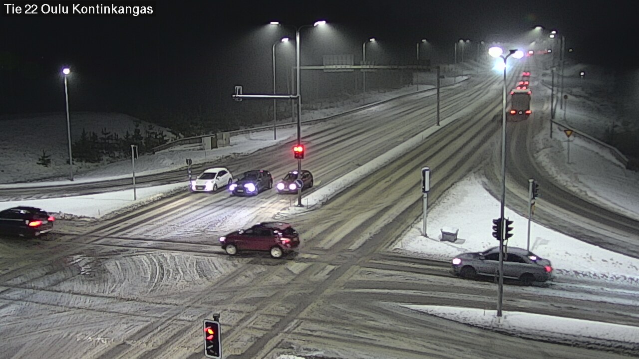 Weather Camera Image Väg 22 Oulu Kaukovainio, Oulu, Pohjois-Pohjanmaa