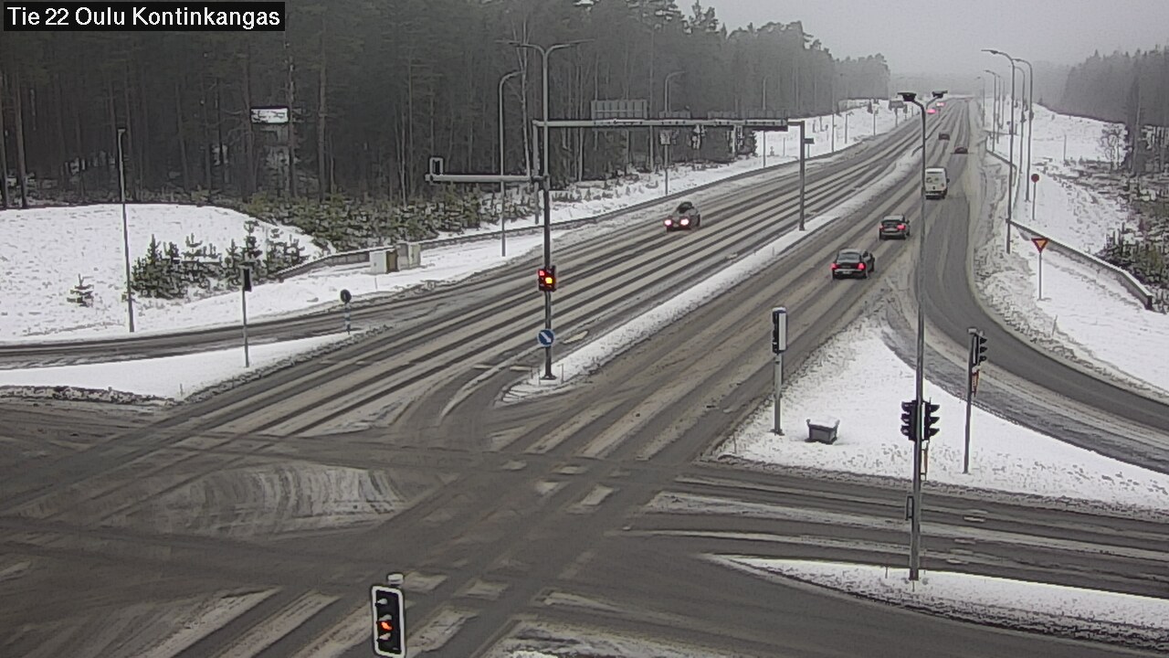 Weather Camera Image Väg 22 Oulu Kaukovainio, Oulu, Pohjois-Pohjanmaa