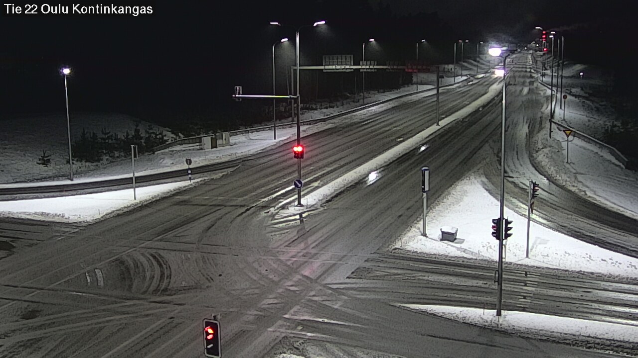 Weather Camera Image Väg 22 Oulu Kaukovainio, Oulu, Pohjois-Pohjanmaa