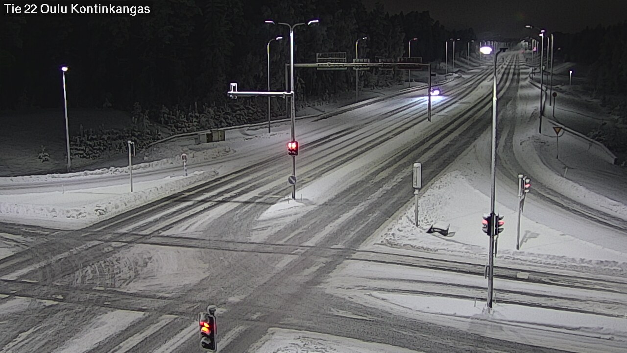Weather Camera Image Väg 22 Oulu Kaukovainio, Oulu, Pohjois-Pohjanmaa