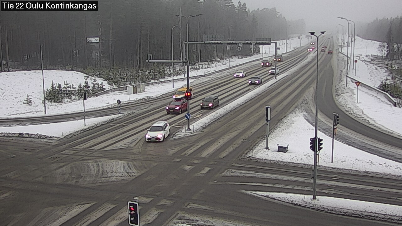 Weather Camera Image Väg 22 Oulu Kaukovainio, Oulu, Pohjois-Pohjanmaa