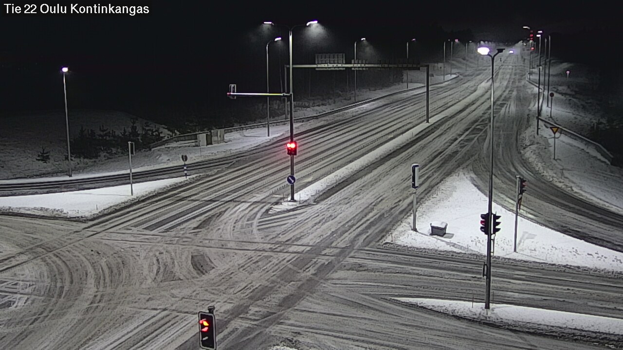 Weather Camera Image Väg 22 Oulu Kaukovainio, Oulu, Pohjois-Pohjanmaa