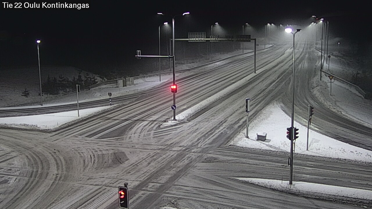 Weather Camera Image Väg 22 Oulu Kaukovainio, Oulu, Pohjois-Pohjanmaa