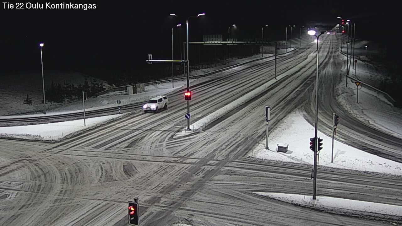 Weather Camera Image Väg 22 Oulu Kaukovainio, Oulu, Pohjois-Pohjanmaa