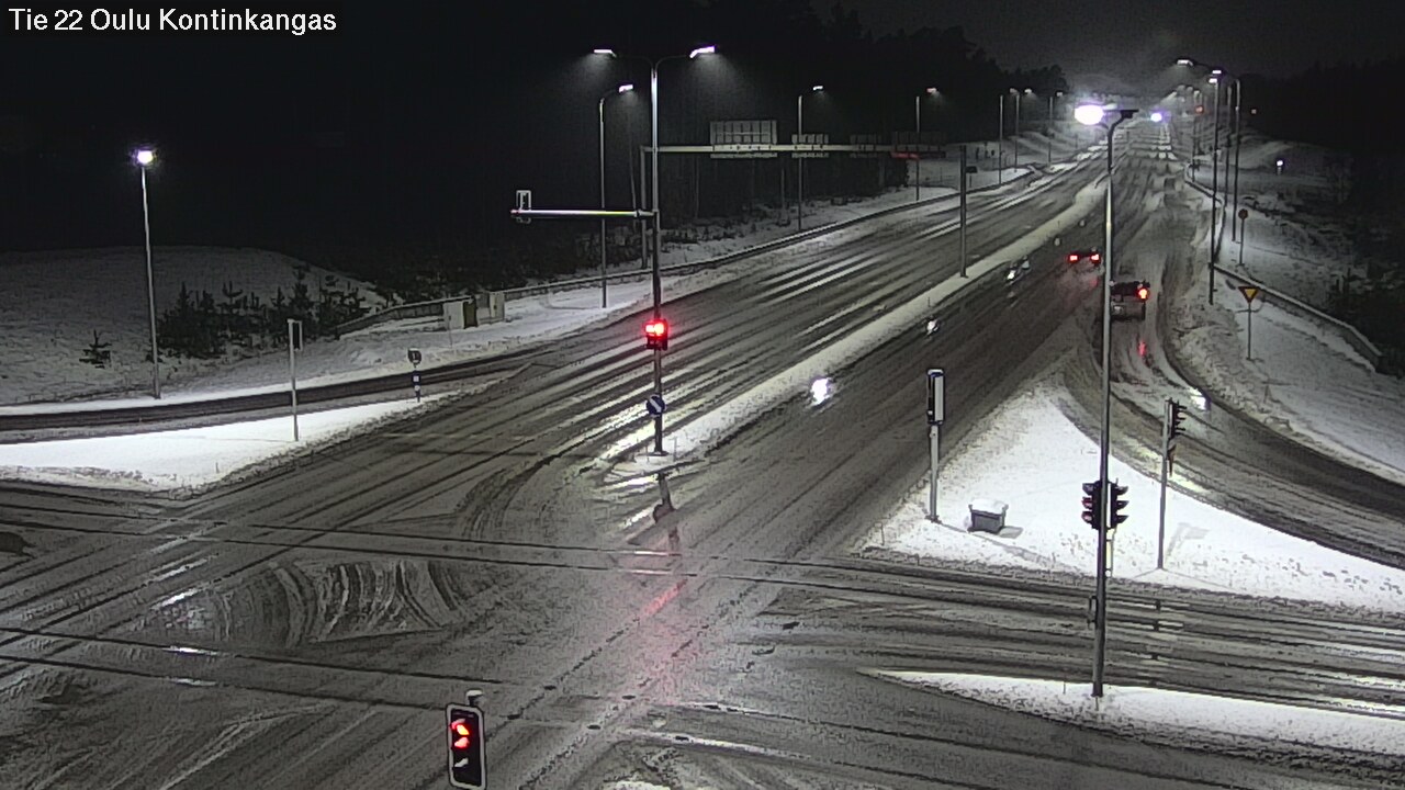 Weather Camera Image Väg 22 Oulu Kaukovainio, Oulu, Pohjois-Pohjanmaa