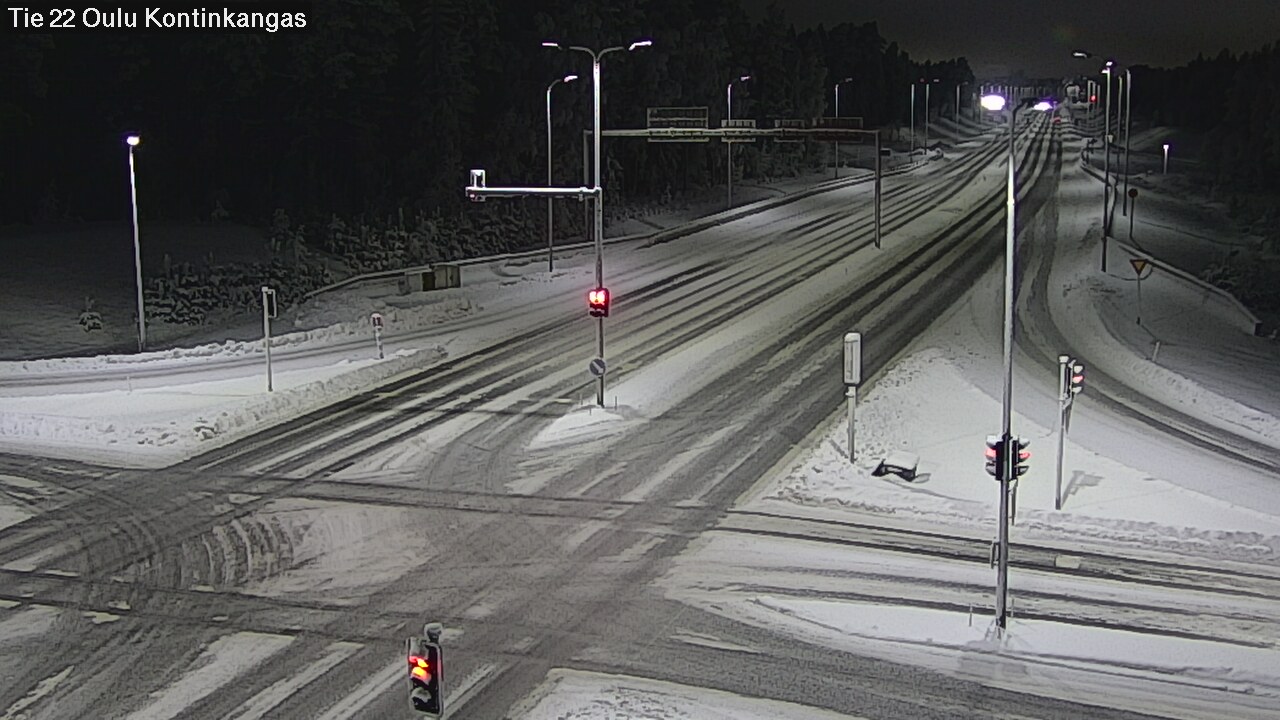 Weather Camera Image Road 22 Oulu Kaukovainio, Oulu, Pohjois-Pohjanmaa
