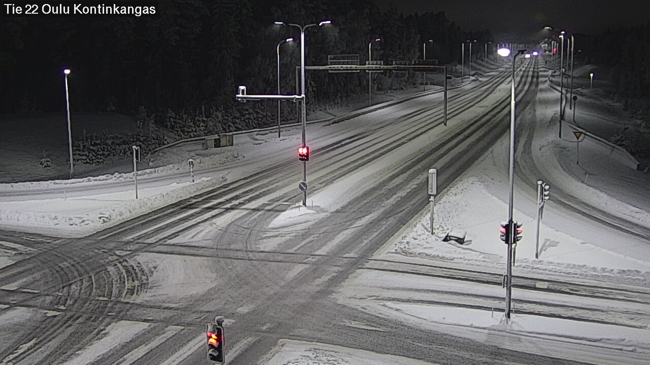 Weather Camera Image Väg 22 Oulu Kaukovainio, Oulu, Pohjois-Pohjanmaa
