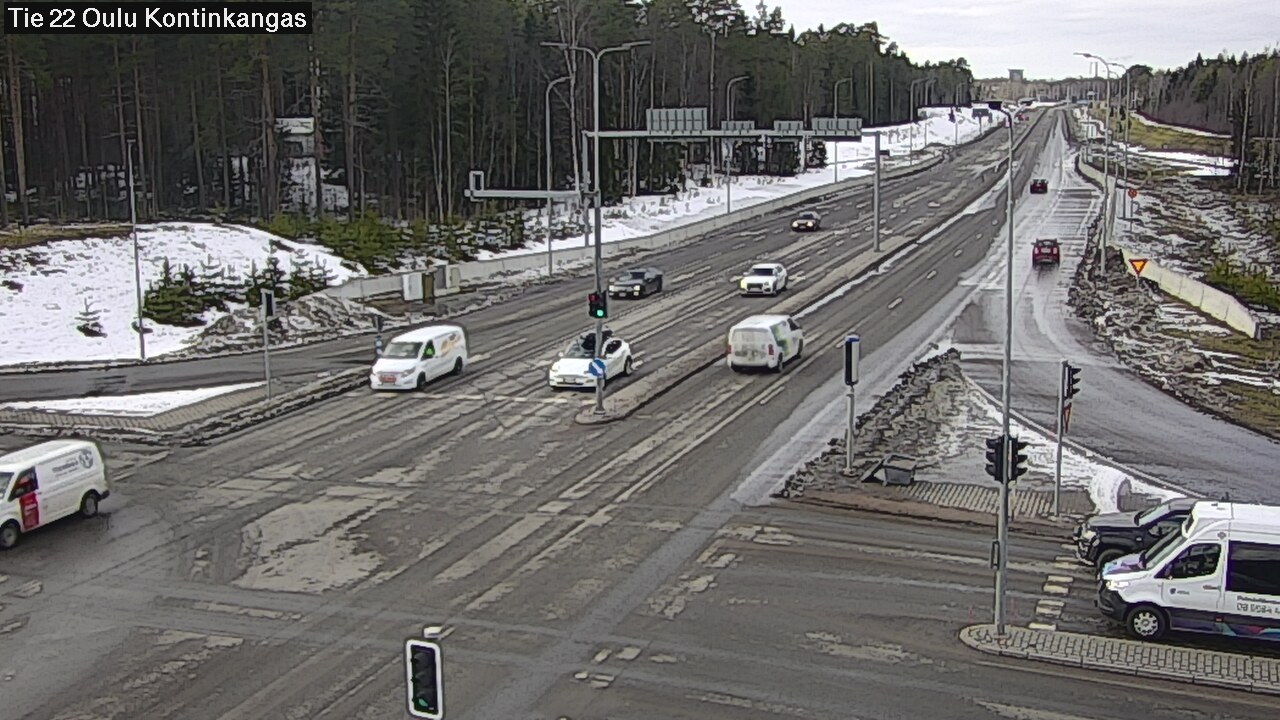 Weather Camera Image Väg 22 Oulu Kaukovainio, Oulu, Pohjois-Pohjanmaa