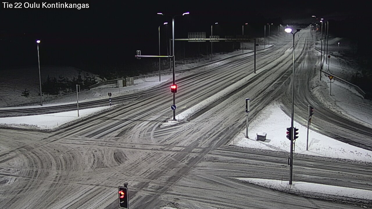 Weather Camera Image Väg 22 Oulu Kaukovainio, Oulu, Pohjois-Pohjanmaa
