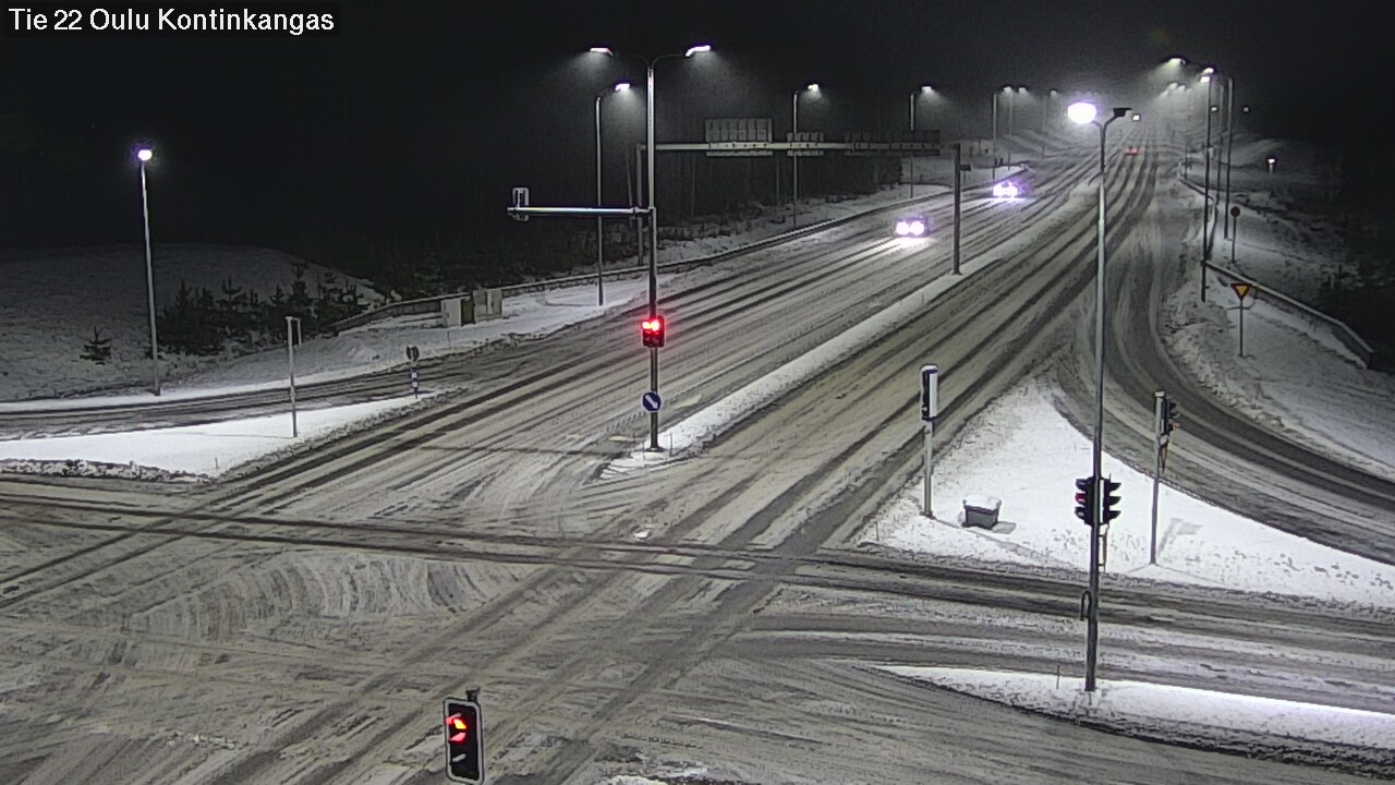 Weather Camera Image Väg 22 Oulu Kaukovainio, Oulu, Pohjois-Pohjanmaa