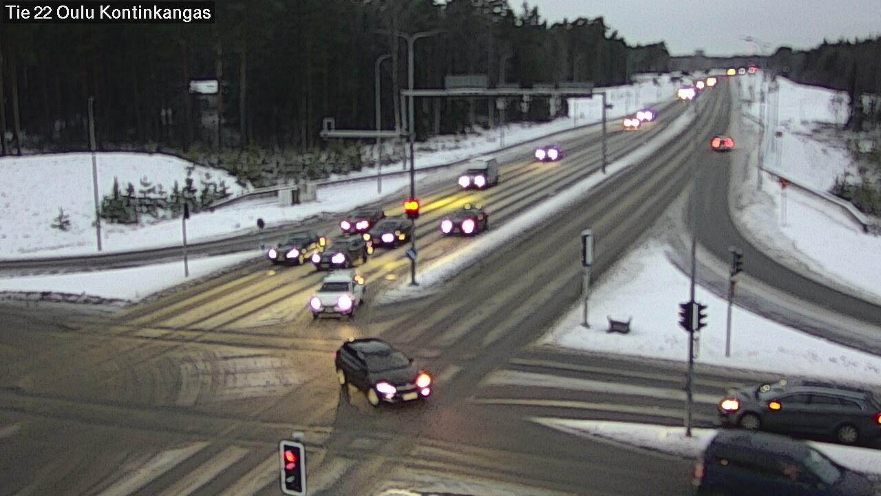 Weather Camera Image Väg 22 Oulu Kaukovainio, Oulu, Pohjois-Pohjanmaa