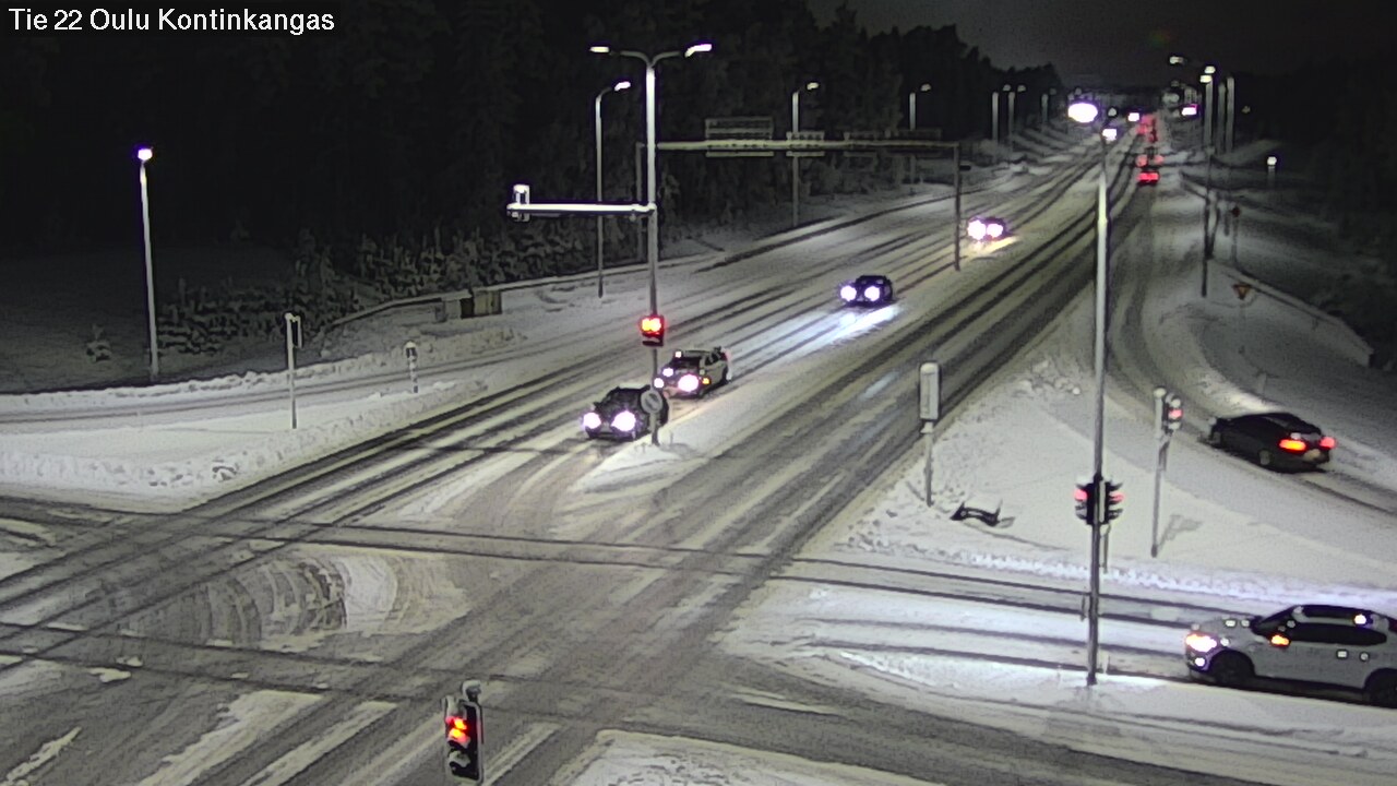 Weather Camera Image Väg 22 Oulu Kaukovainio, Oulu, Pohjois-Pohjanmaa