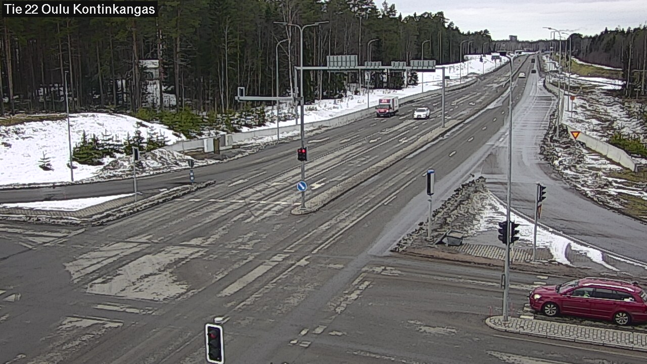 Weather Camera Image Väg 22 Oulu Kaukovainio, Oulu, Pohjois-Pohjanmaa