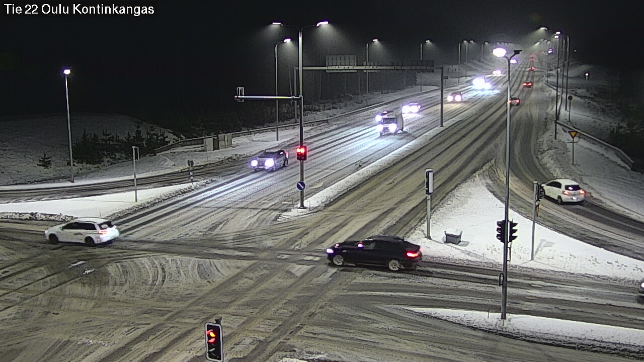 Weather Camera Image Väg 22 Oulu Kaukovainio, Oulu, Pohjois-Pohjanmaa