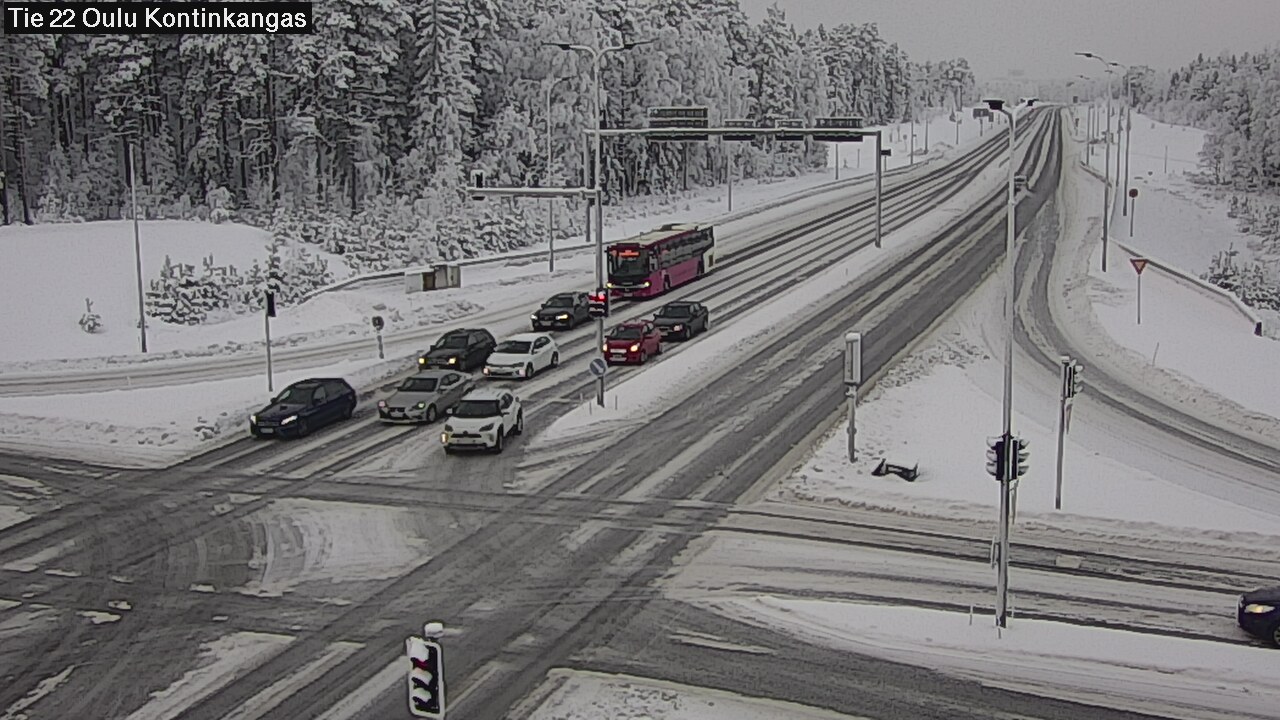 Weather Camera Image Väg 22 Oulu Kaukovainio, Oulu, Pohjois-Pohjanmaa