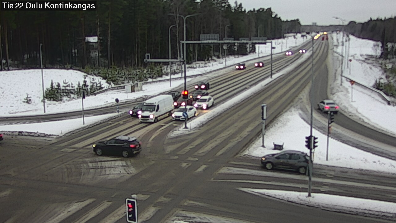 Weather Camera Image Väg 22 Oulu Kaukovainio, Oulu, Pohjois-Pohjanmaa