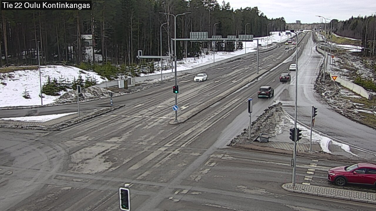 Weather Camera Image Väg 22 Oulu Kaukovainio, Oulu, Pohjois-Pohjanmaa