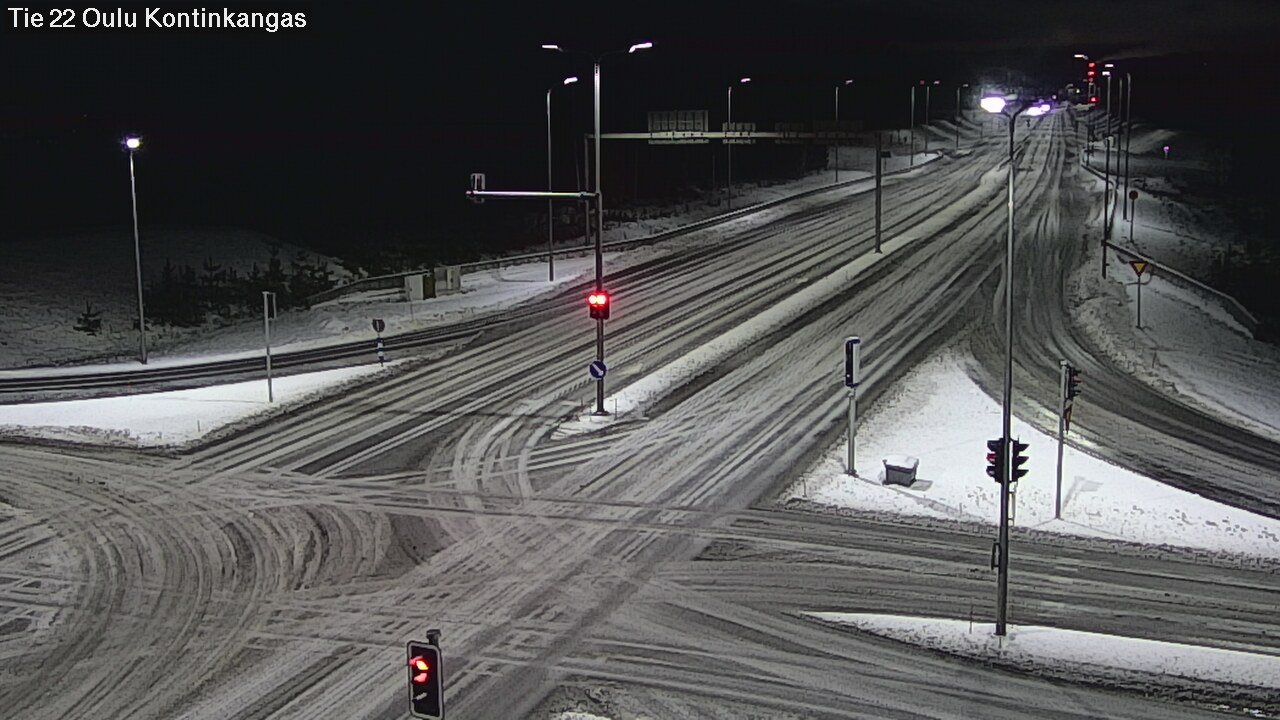 Weather Camera Image Väg 22 Oulu Kaukovainio, Oulu, Pohjois-Pohjanmaa