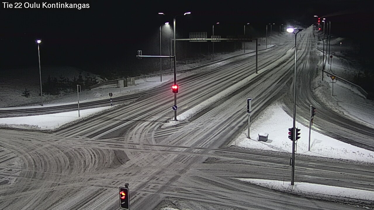 Weather Camera Image Väg 22 Oulu Kaukovainio, Oulu, Pohjois-Pohjanmaa