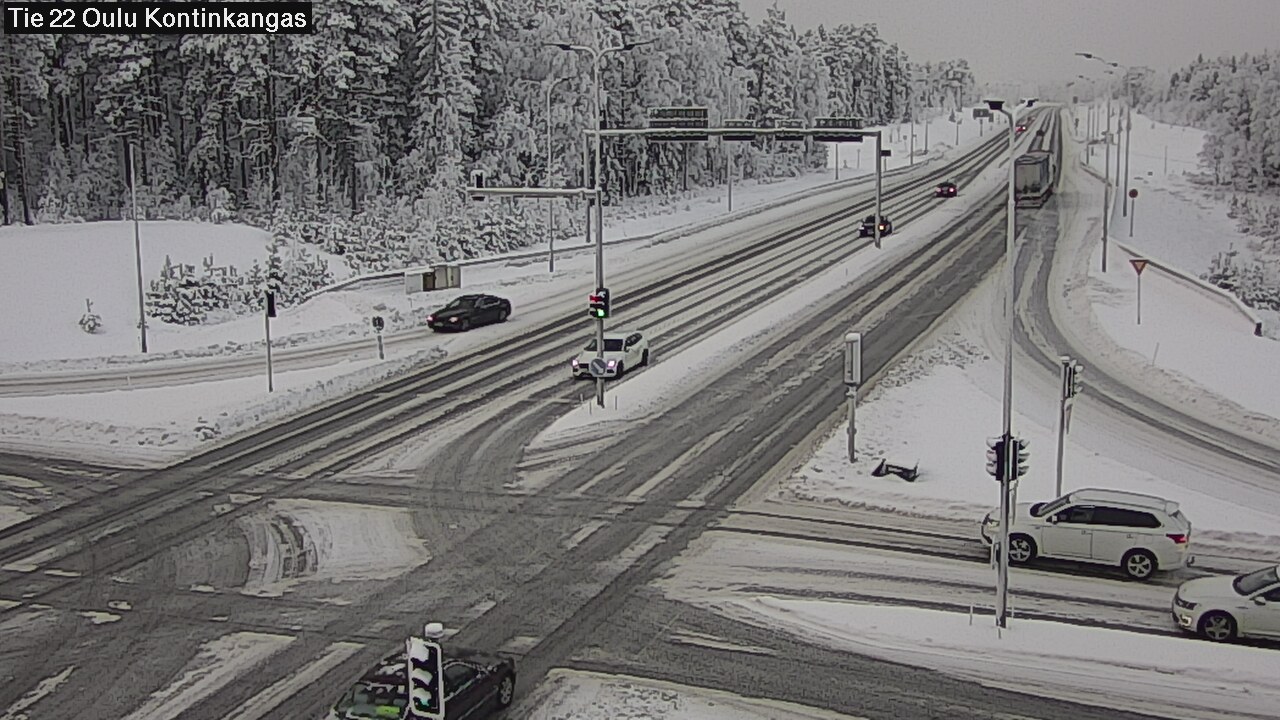 Weather Camera Image Väg 22 Oulu Kaukovainio, Oulu, Pohjois-Pohjanmaa
