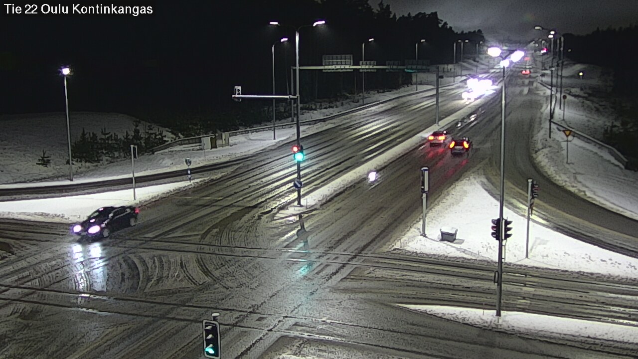Weather Camera Image Väg 22 Oulu Kaukovainio, Oulu, Pohjois-Pohjanmaa