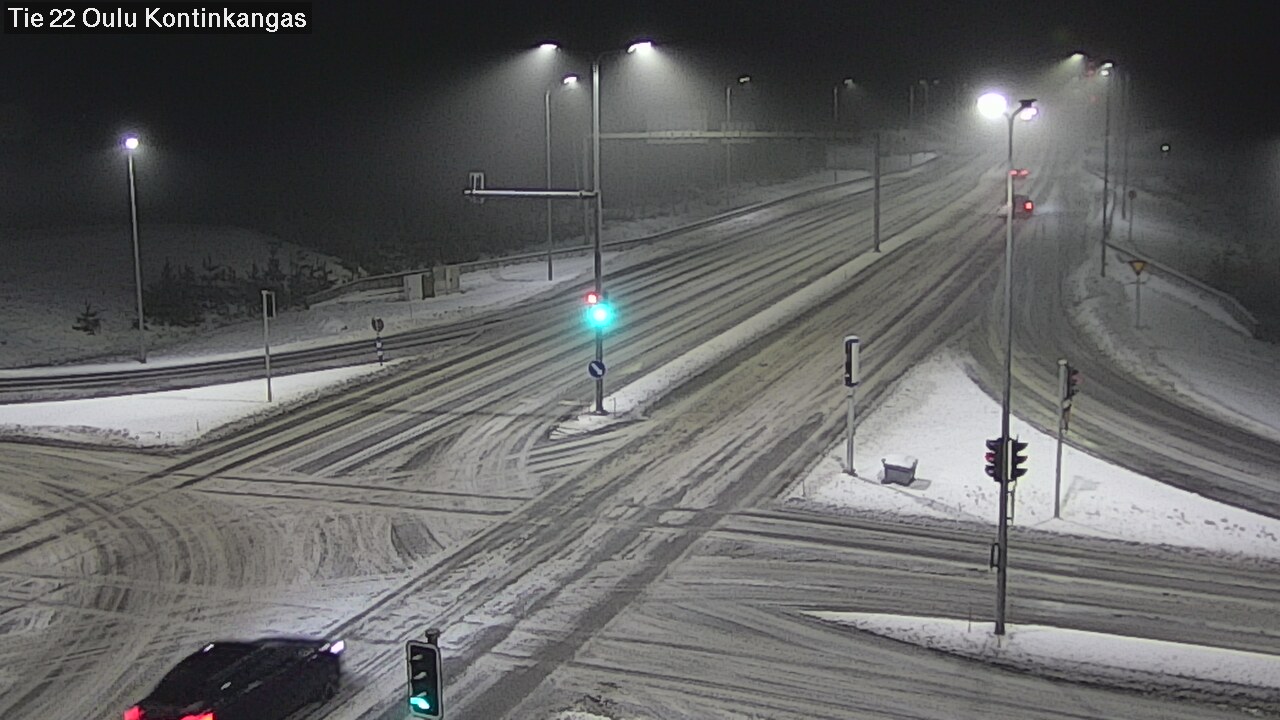 Weather Camera Image Väg 22 Oulu Kaukovainio, Oulu, Pohjois-Pohjanmaa