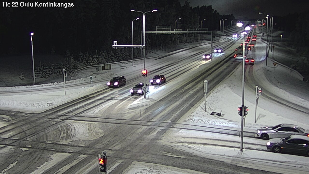 Weather Camera Image Väg 22 Oulu Kaukovainio, Oulu, Pohjois-Pohjanmaa