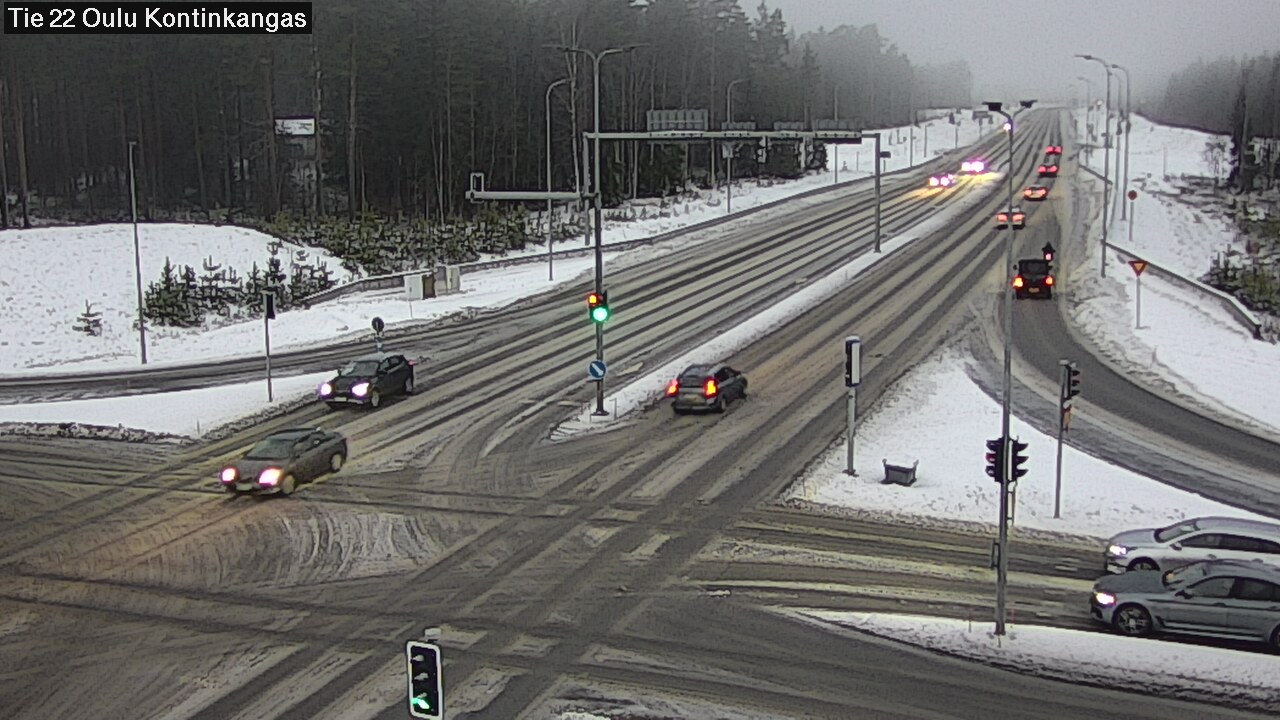 Weather Camera Image Väg 22 Oulu Kaukovainio, Oulu, Pohjois-Pohjanmaa