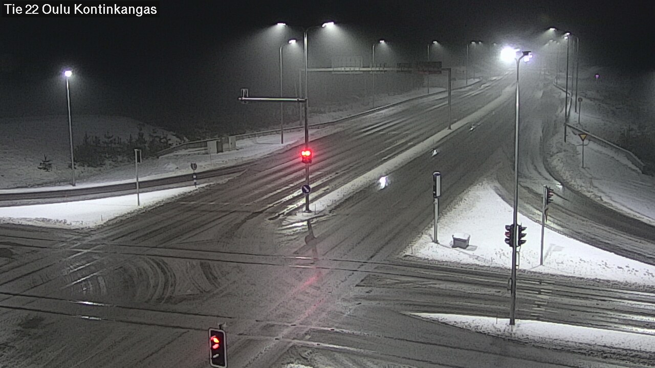 Weather Camera Image Väg 22 Oulu Kaukovainio, Oulu, Pohjois-Pohjanmaa