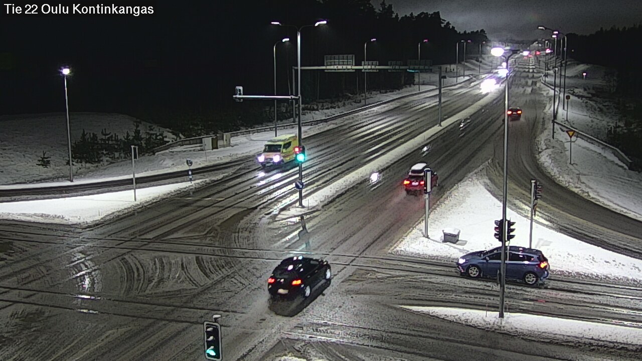 Weather Camera Image Väg 22 Oulu Kaukovainio, Oulu, Pohjois-Pohjanmaa
