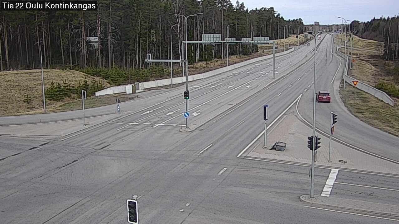 Weather Camera Image Road 22 Oulu Kaukovainio, Oulu, Pohjois-Pohjanmaa