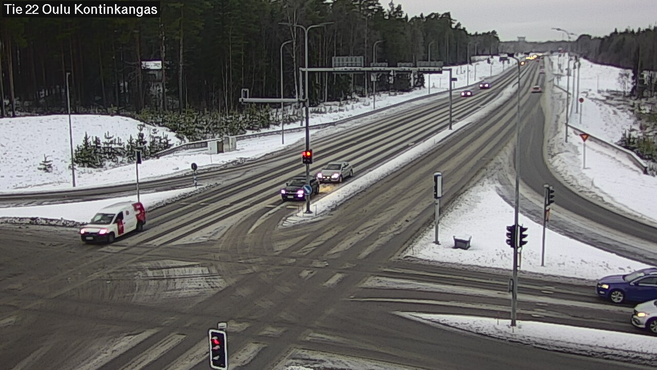 Weather Camera Image Väg 22 Oulu Kaukovainio, Oulu, Pohjois-Pohjanmaa