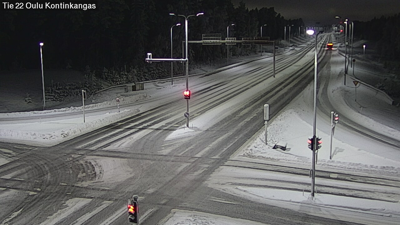 Weather Camera Image Road 22 Oulu Kaukovainio, Oulu, Pohjois-Pohjanmaa