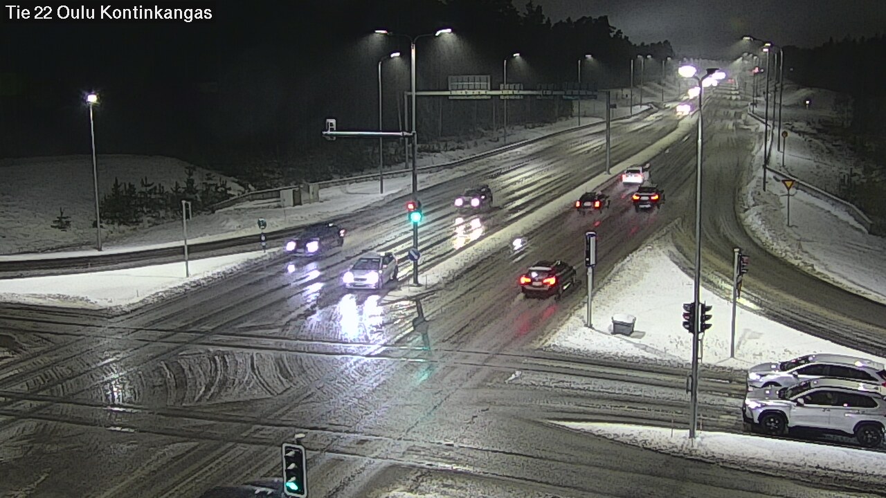 Weather Camera Image Väg 22 Oulu Kaukovainio, Oulu, Pohjois-Pohjanmaa