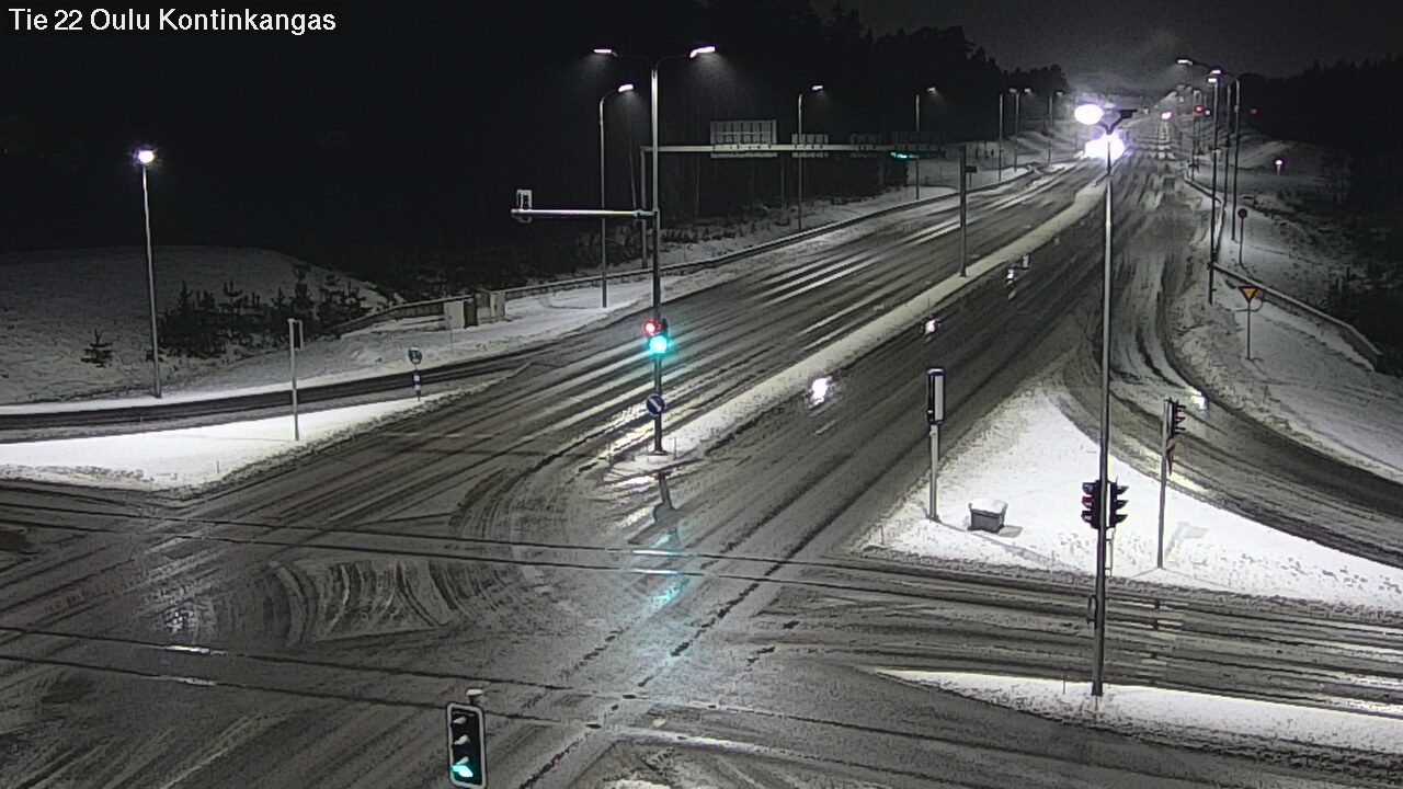 Weather Camera Image Väg 22 Oulu Kaukovainio, Oulu, Pohjois-Pohjanmaa