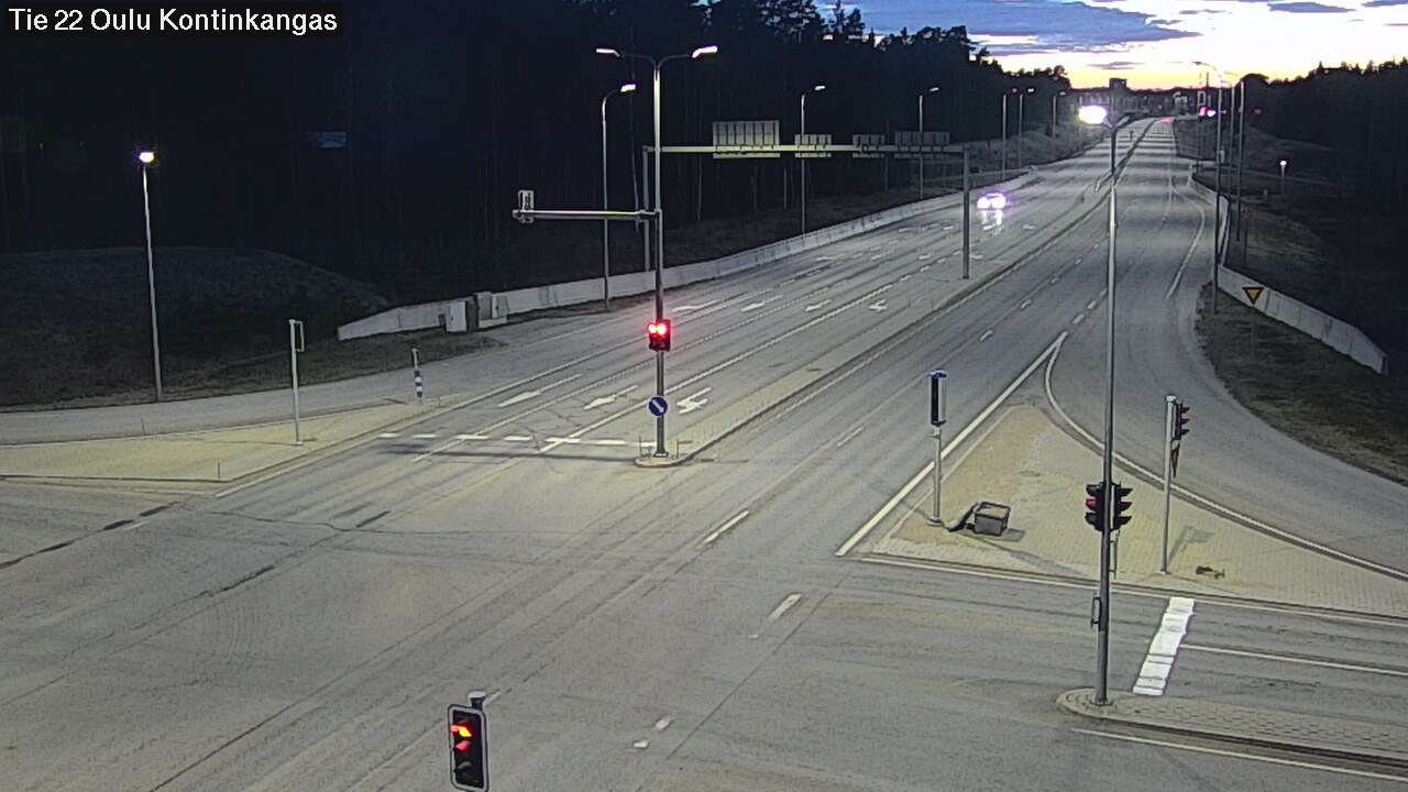 Weather Camera Image Väg 22 Oulu Kaukovainio, Oulu, Pohjois-Pohjanmaa