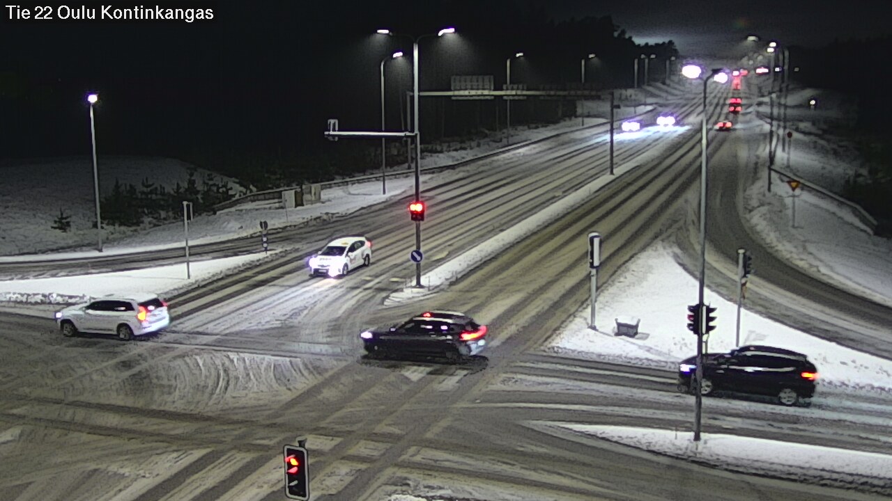 Weather Camera Image Väg 22 Oulu Kaukovainio, Oulu, Pohjois-Pohjanmaa