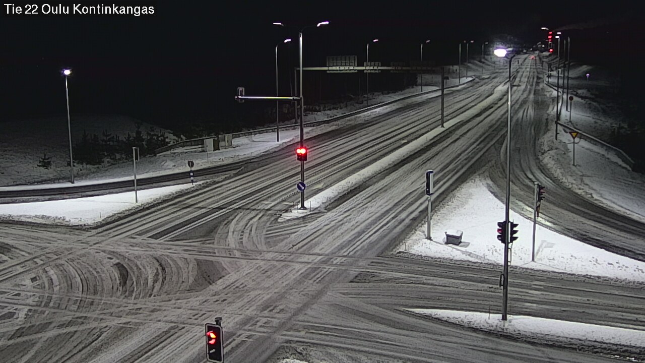 Weather Camera Image Väg 22 Oulu Kaukovainio, Oulu, Pohjois-Pohjanmaa