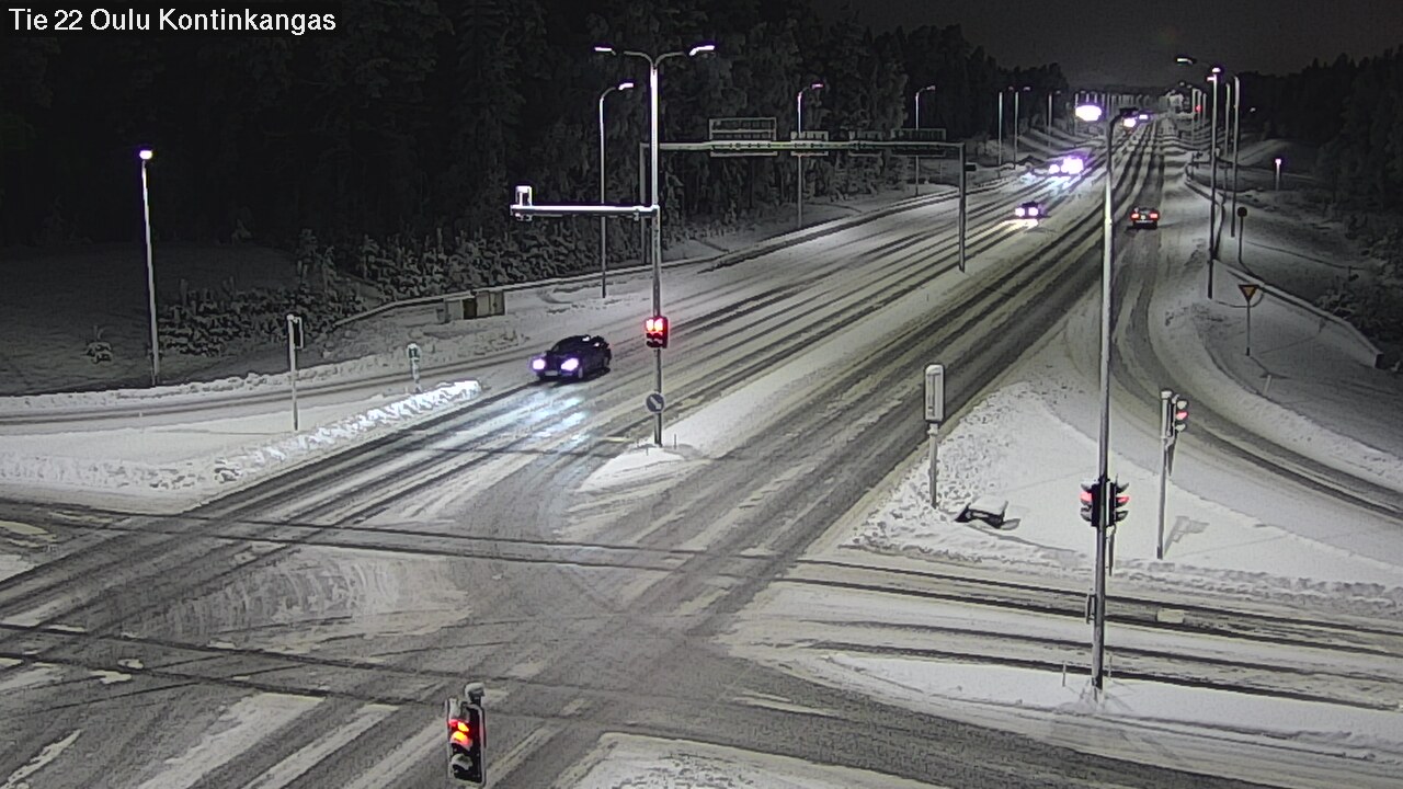 Weather Camera Image Väg 22 Oulu Kaukovainio, Oulu, Pohjois-Pohjanmaa