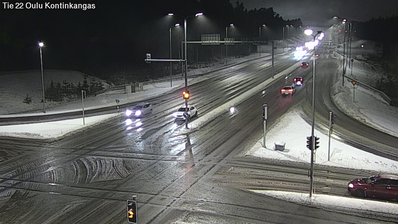 Weather Camera Image Väg 22 Oulu Kaukovainio, Oulu, Pohjois-Pohjanmaa
