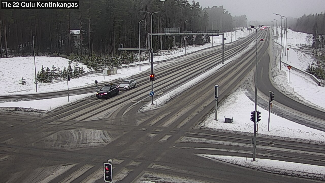 Weather Camera Image Väg 22 Oulu Kaukovainio, Oulu, Pohjois-Pohjanmaa