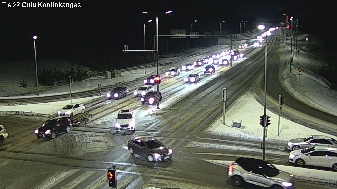 Weather Camera Image Road 22 Oulu Kaukovainio, Oulu, Pohjois-Pohjanmaa