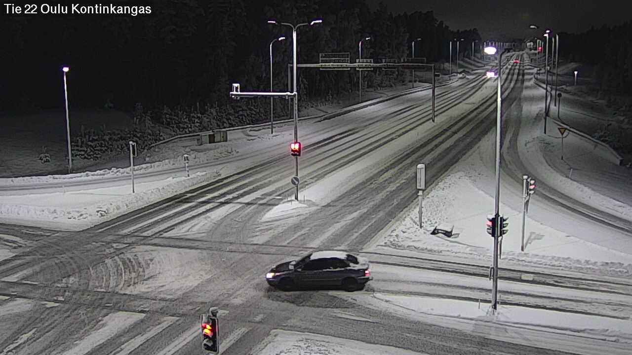 Weather Camera Image Väg 22 Oulu Kaukovainio, Oulu, Pohjois-Pohjanmaa