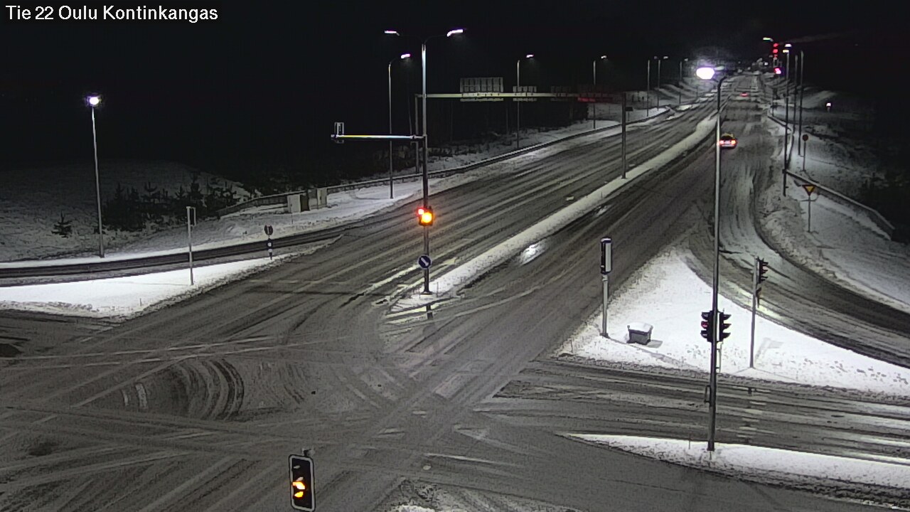 Weather Camera Image Väg 22 Oulu Kaukovainio, Oulu, Pohjois-Pohjanmaa