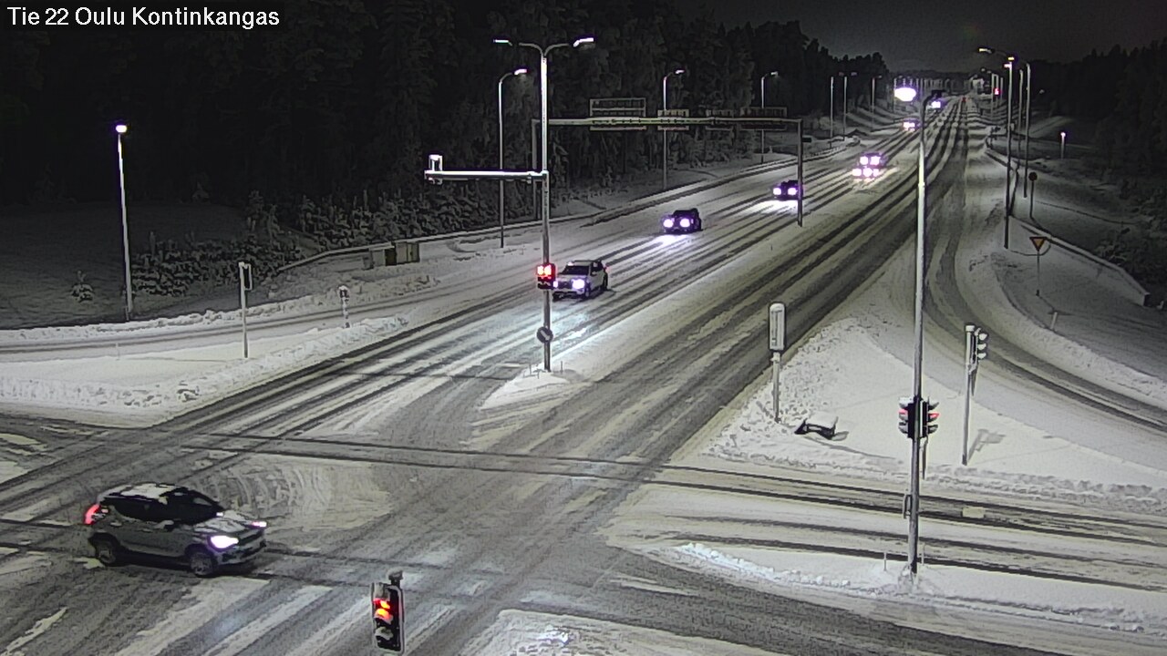 Weather Camera Image Väg 22 Oulu Kaukovainio, Oulu, Pohjois-Pohjanmaa