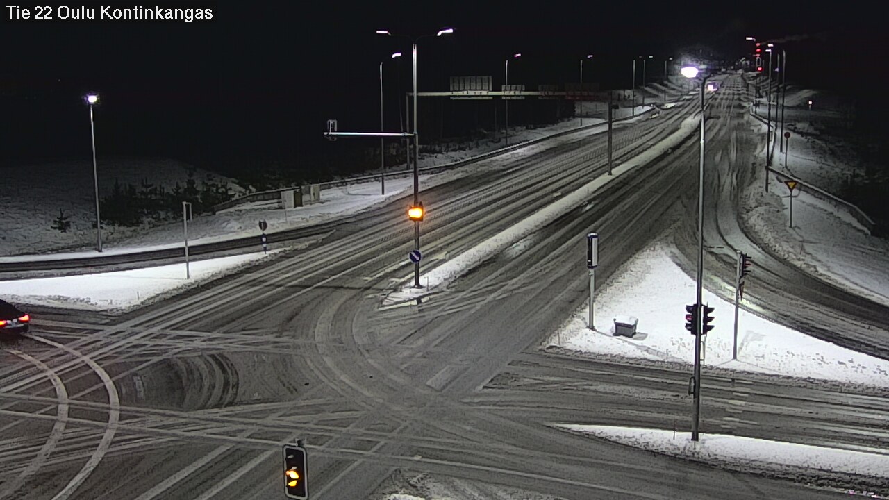 Weather Camera Image Väg 22 Oulu Kaukovainio, Oulu, Pohjois-Pohjanmaa