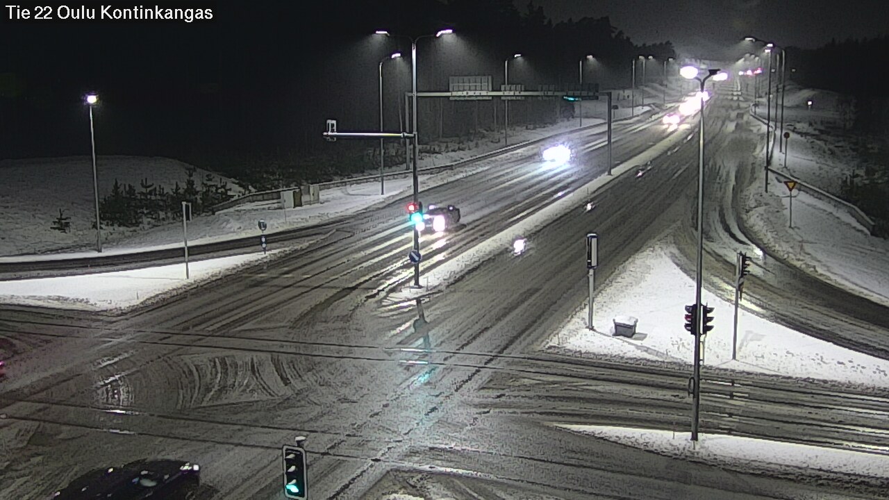 Weather Camera Image Väg 22 Oulu Kaukovainio, Oulu, Pohjois-Pohjanmaa