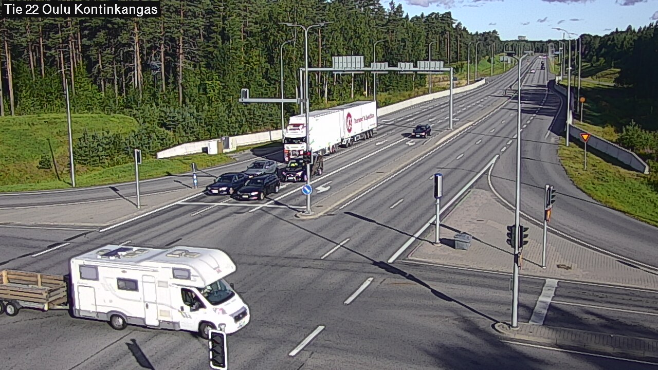Weather Camera Image Väg 22 Oulu Kaukovainio, Oulu, Pohjois-Pohjanmaa